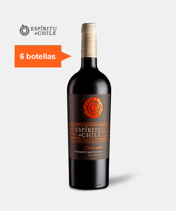 Espíritu de Chile Explorador, Cabernet Sauvignon, CAJA 6 UN – 750 CC