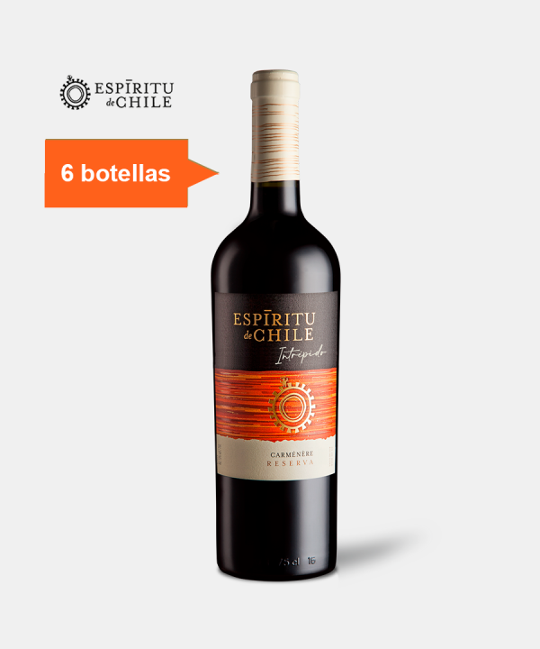 Espíritu de Chile Intrépido, Carménère, CAJA 6 UN – 750 CC