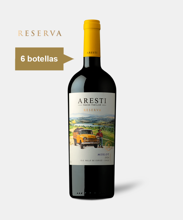 Aresti Reserva, Merlot, CAJA 6 UN – 750 CC